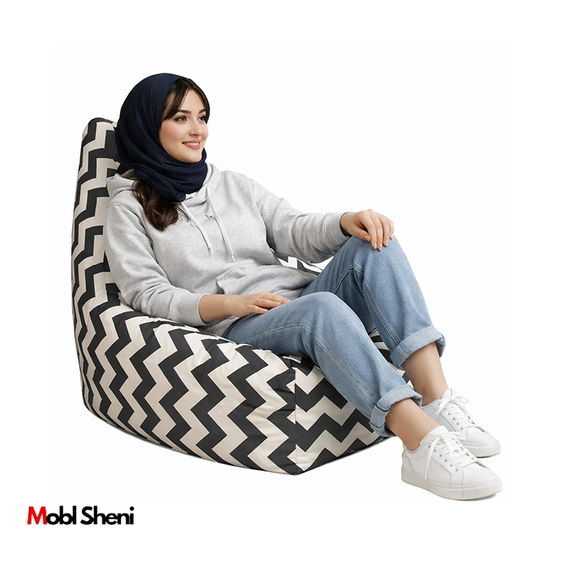 مبل شنی اصل با رویه پارچه ای