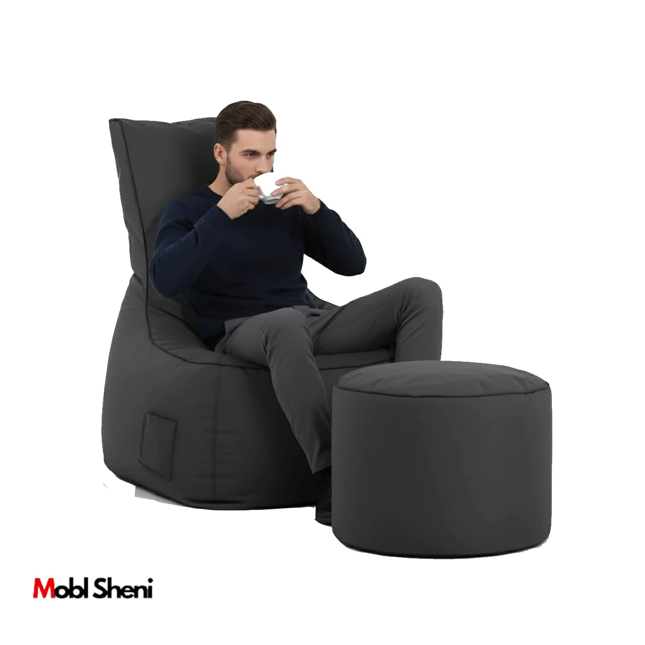 مبل شنی و هپی چیر یک نفره زیر پایه دار