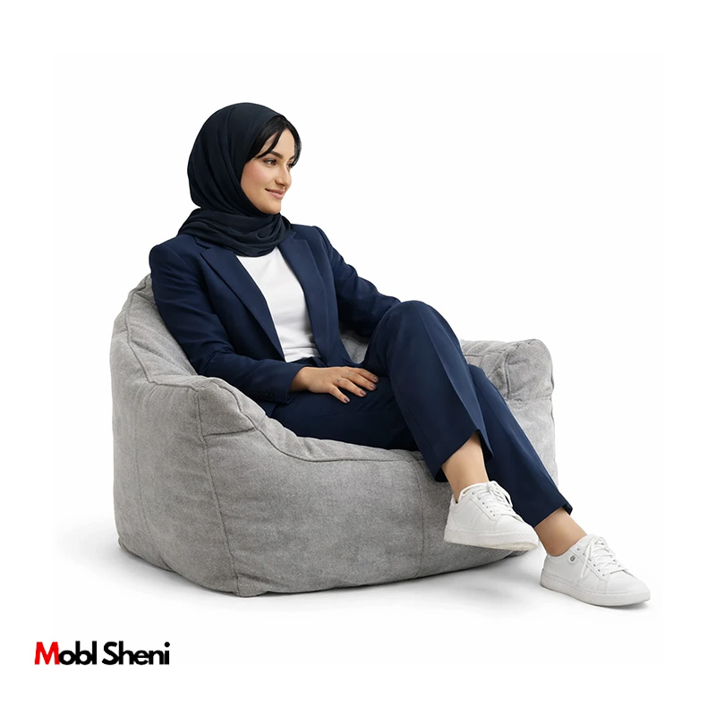 صندلی شنی راحتی مخمل پشتدار