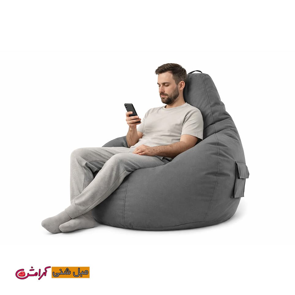 صندلی شنی تک نفره مخمل بزرگسال