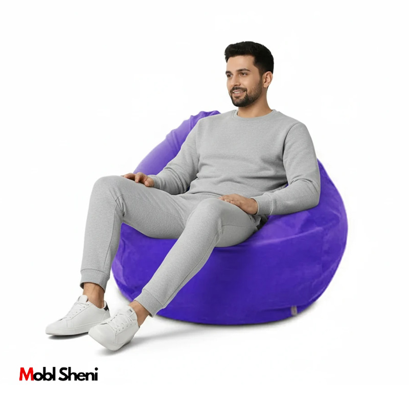 مبل راحتی شنی بزرگسال مخمل