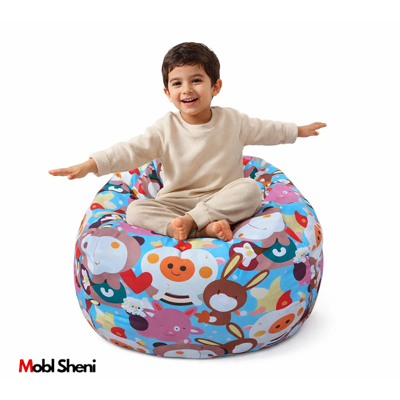 مبل شنی کودک طرح دار