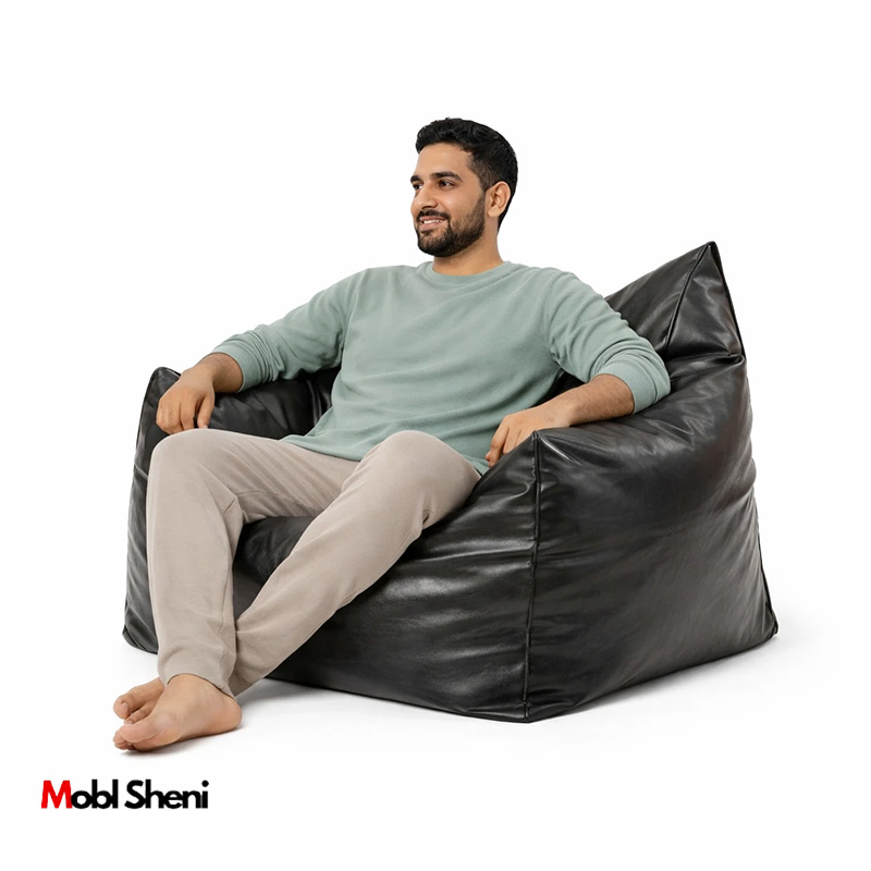 مبل شنی چرم کاناپه ای