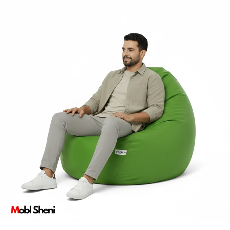 مبل شنی چرمی بلند