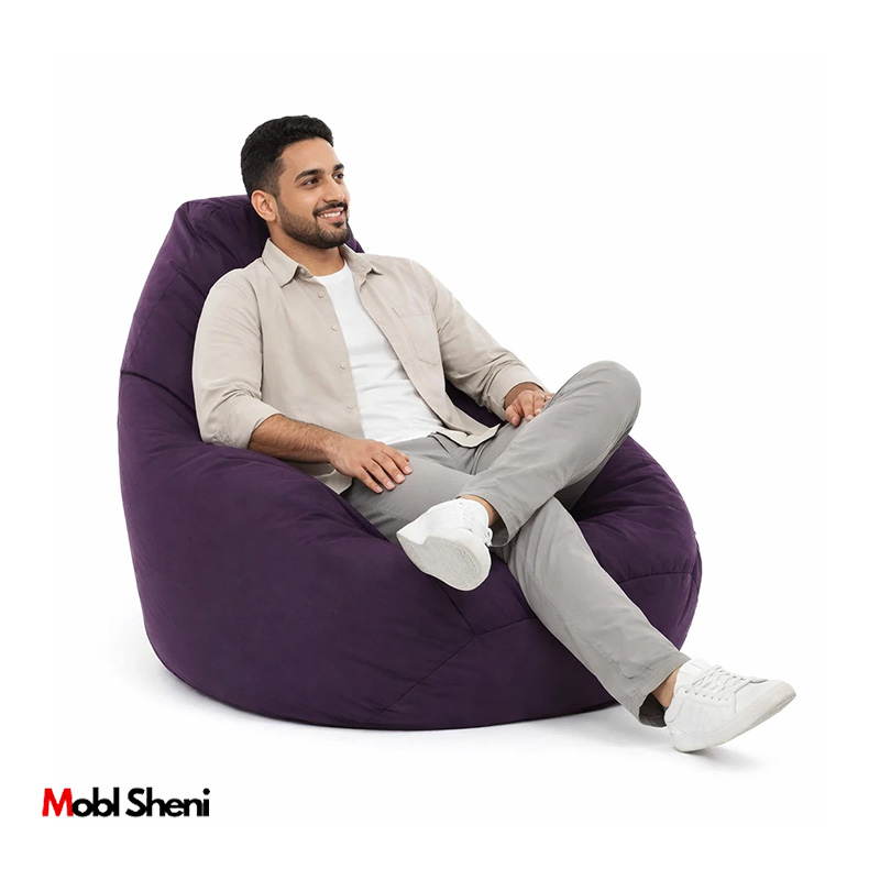 مبل شنی راحتی تکنفره چرم