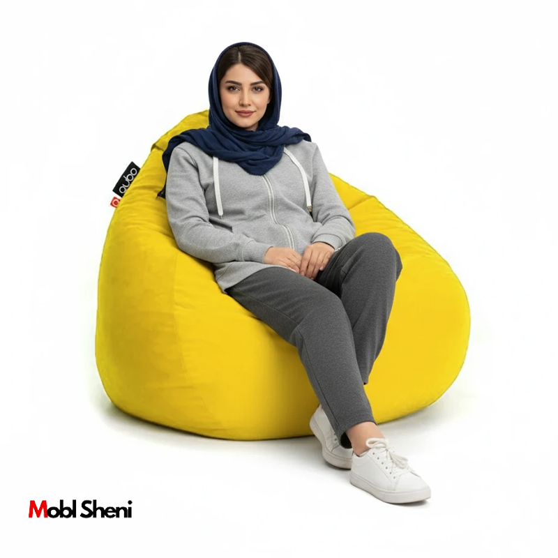 مبل شنی راحتی زرد