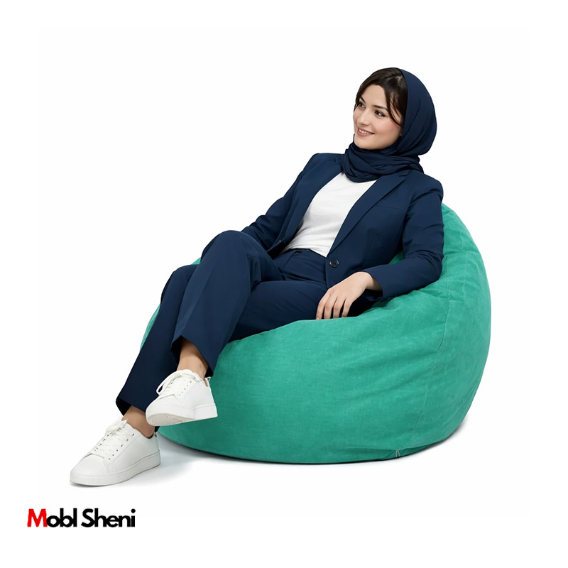 مبل شنی راحتی مخمل تک نفره