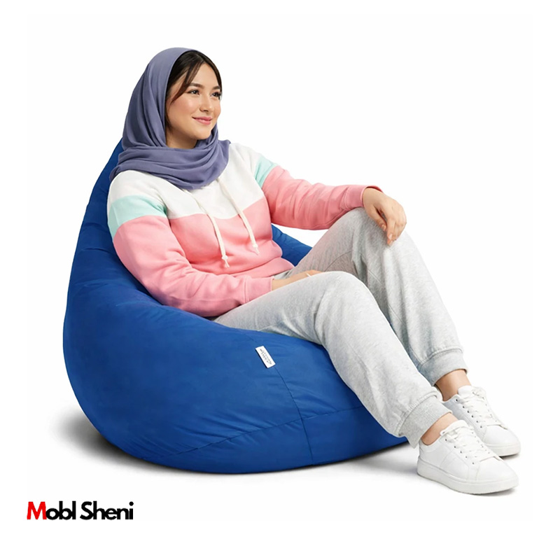 مبل شنی ابی دستگیره دار