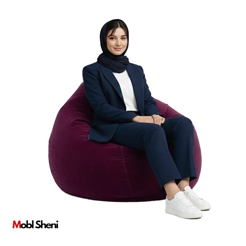 مبل شنی مخمل یک نفره اصل