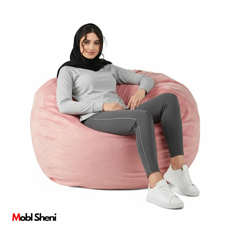 مبل شنی بزرگ گرد