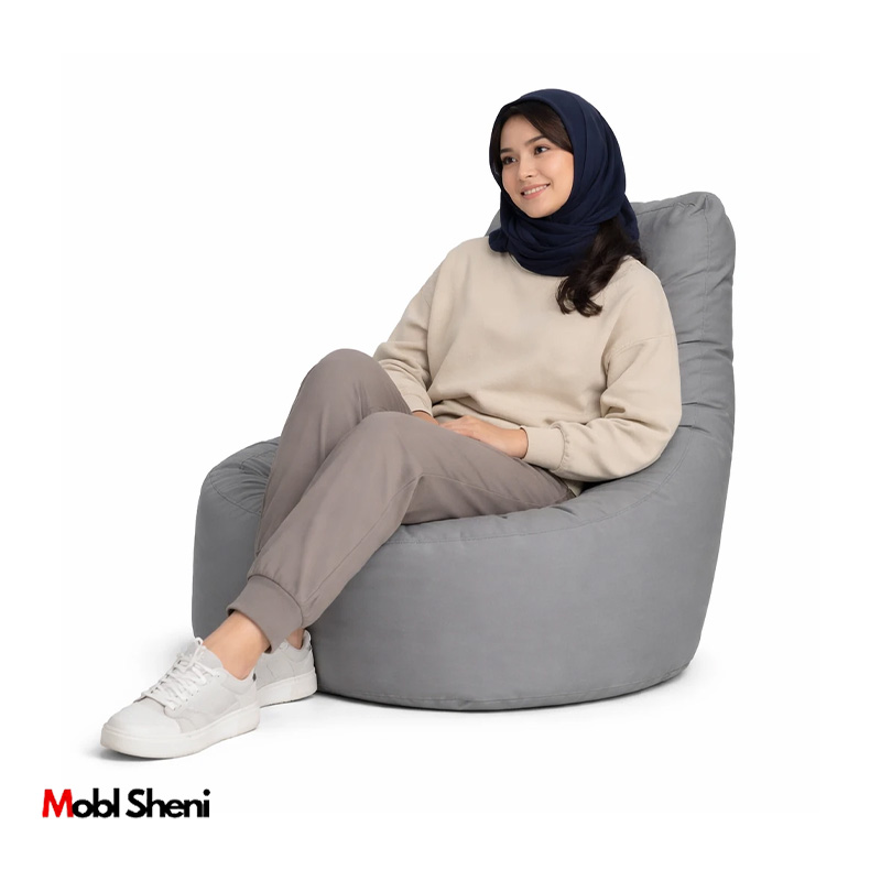 مبل یک نفره با پشتی بلند