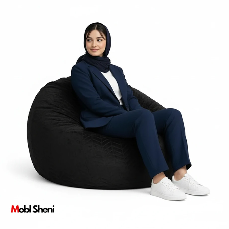 مبل شنی راحتی با روکش مخمل